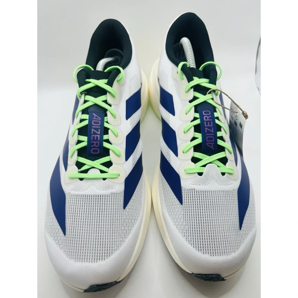 Adidas Adizero EVO SL White Purple Lime Sneakers JS4495 Mens Running Shoes US 13